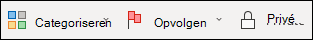 Een categorie- of opvolgingsvlag toevoegen