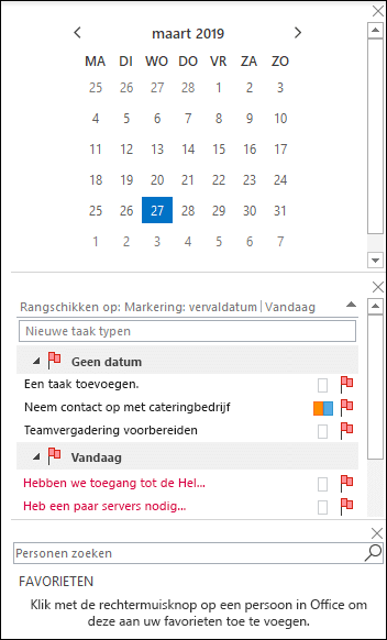 Een balk To-Do rangschikken