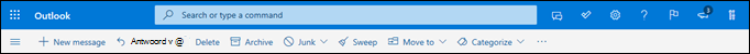 De kop postvak IN in Outlook.com