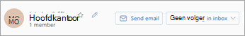 Selecteer E-mail verzenden om een bericht naar uw hele groep te verzenden.