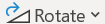 de optie De knop Draaien draaien.