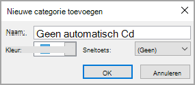 Nieuwe categorie toevoegen