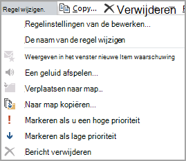 Regelinstellingen bewerken