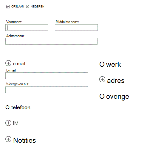 nieuwe contactpersoon