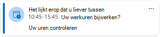 Uw uren controleren