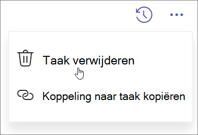 Een taak verwijderen in Microsoft Planner