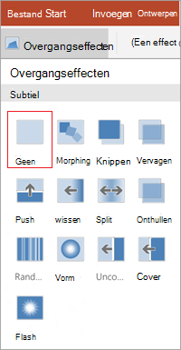 Overgangen verwijderen