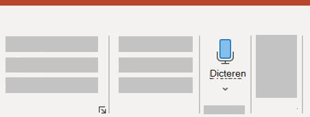 Dicteren in Windows PowerPoint.