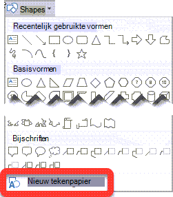 Tekenpapier selecteren