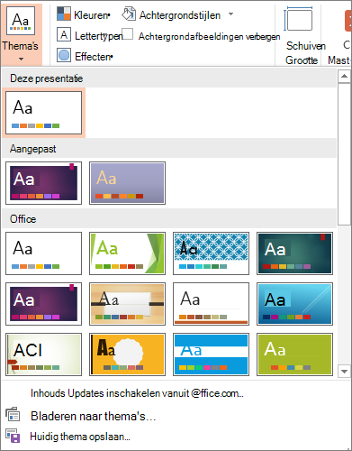 PowerPoint-thema's