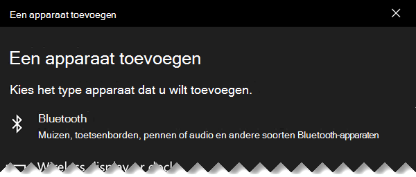 Het dialoogvenster Een apparaat toevoegen