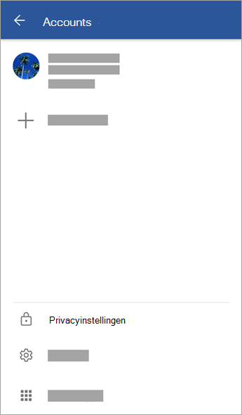 Schermopname van de optie Privacyinstellingen op Android