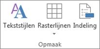 knop Tekststijlen