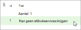 Klik op item