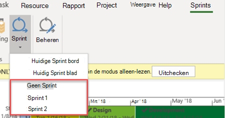 Sprintweergaven