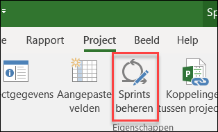Knop Sprints beheren