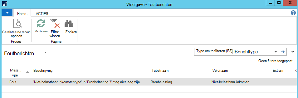 Schermopname van de functie Gerelateerde record openen