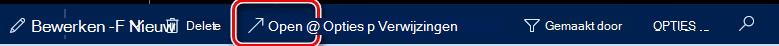 In deze afbeelding ziet u hoe u op de knop Openen in het hoofdmenu klikt.