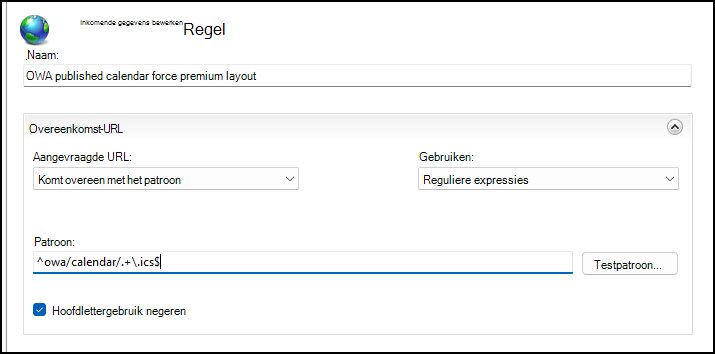 Overeenkomst-URL