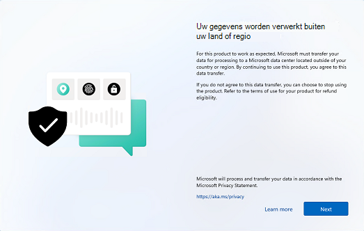 Gegevensoverdracht in Windows 11