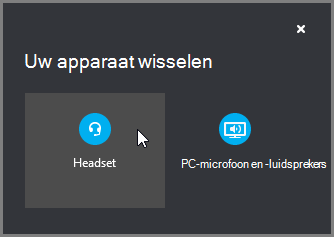 Uw apparaat wisselen