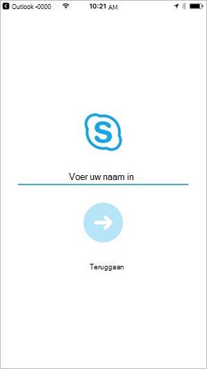 Voer uw naam in om deel te nemen aan de vergadering