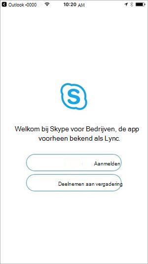 Tik op de knop Deelnemen aan vergadering