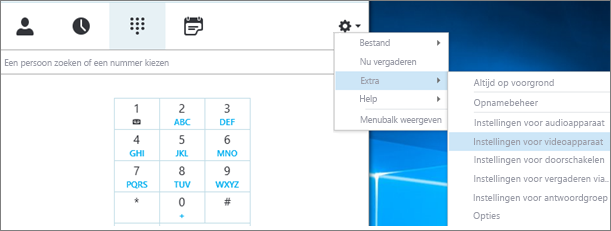 Instellingen voor videoapparaat
