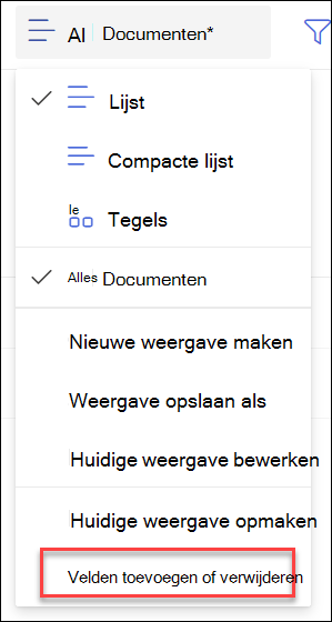 schermopname van velden toevoegen