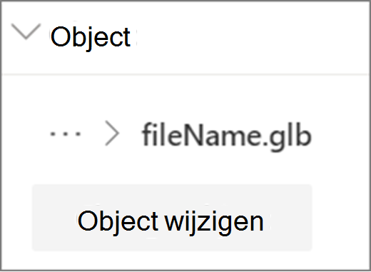 Gebruikersinterface van object wijzigen