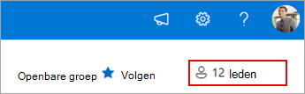 Groepslidmaatschap met de huidige leden.