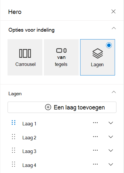 nieuwe lagen