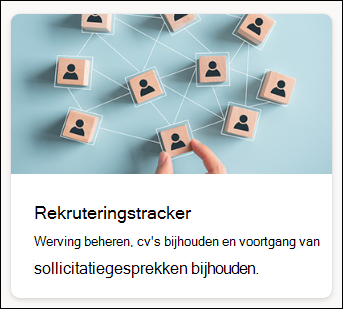 schermopname van wervingstracker voor lijstsjablonen