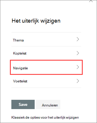 Afbeelding van de opties voor het weergavevenster wijzigen