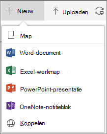 Office 365 Een nieuwe map of nieuw document maken