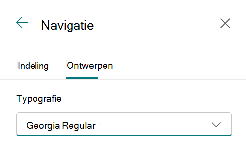 site-navigatie-lettertype