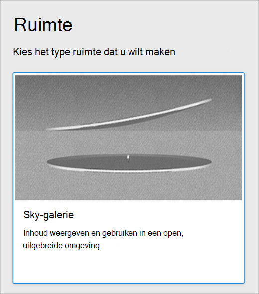 Gebruikersinterface voor ruimte