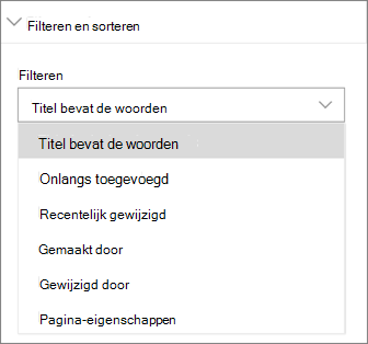 Nieuws filteren en sorteren