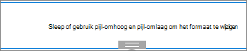 Spacer-webonderdeel in bewerkingsmodus