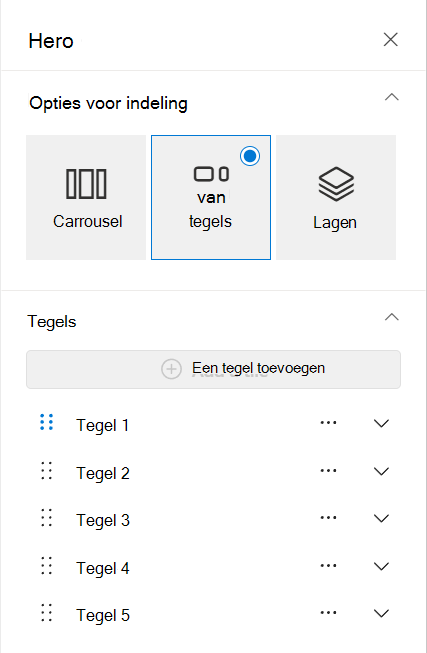 nieuwe tegels