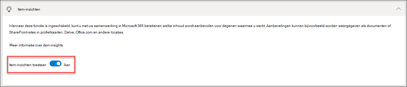 schermopname van het uitschakelen van iteminformatie