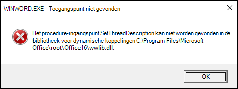 Fout bij het openen van Word-documenten
