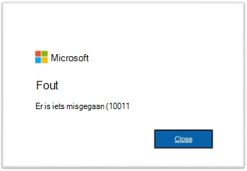 Er is iets misgegaan in Microsoft 365-apps