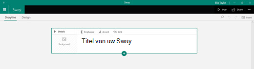 Titel van uw Sway