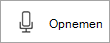 Knipperende knop in Sway-audio waarmee wordt aangegeven dat er wordt opgenomen.