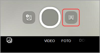 Selecteer achtergrondeffecten voordat je op de knop Vastleggen drukt om achtergrondeffecten aan video's toe te voegen.