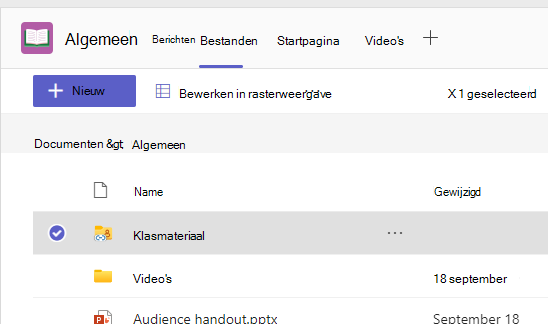 Klasmateriaal