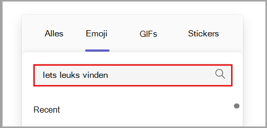 Doorzoek alle emoji-opties.