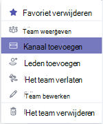 Kanaal toevoegen