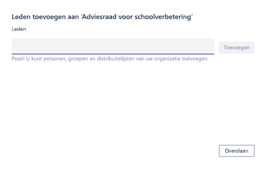 Leden toevoegen